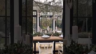 Festive Table Set Up  Sparkly Woodland christmastable branchdecs tablescapeideas fetivetable [upl. by Llerehs]