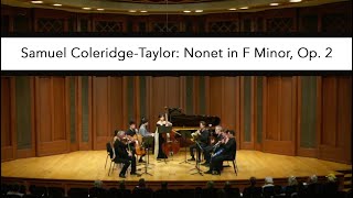 Samuel ColeridgeTaylor Nonet in F Minor Op 2 [upl. by Gerome]