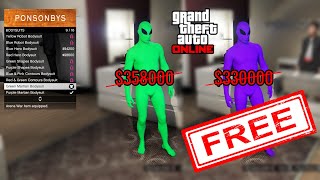 GTA Online  Green amp Purple Martian Bodysuits Now Are FREE [upl. by Udella102]