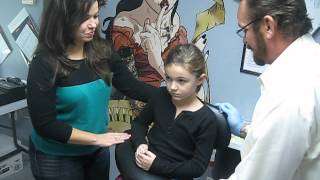 Averys Ear Piercing 6 years old [upl. by Egarton]