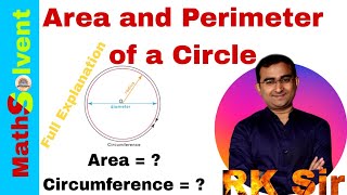 Area and perimeter of a circle  formula  Explanation [upl. by Imrots]