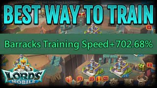 The Best Way To Train Troops In Lords Mobile [upl. by Oby540]