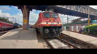 Loco Coupling At KSR Bengaluru  BZA WAP4 Takes Charge  11014 Coimbatore  LTT Express [upl. by Abbie]