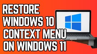 How to Get Windows 10 Desktop Right Click Menu Back on Windows 11 ExplorerPatcher [upl. by Hutchinson]