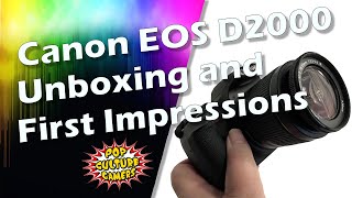 Canon D2000 Unboxing First Impressions Canon [upl. by Shanleigh568]