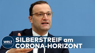 WELT DOKUMENT Jens Spahn freut sich über Fortschritt bei Impfstoffentwicklung [upl. by Metsky]