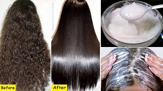 Straight Hair at Home  Permanent Hair Straightening  Home Made Hair Straightening Cream [upl. by Leumas]