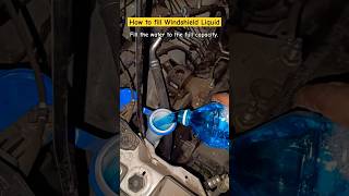 How To Fill Windshield Washer Liquid कौन सा liquid use करें carcare carlover windshieldwipers [upl. by Ydner39]