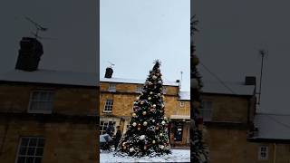 Snow in the Broadway cotswolds snow travel snowfall englishvillage winter village [upl. by Zahara]