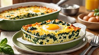 The Ultimate Spinach Egg Casserole Recipe [upl. by Ddart]