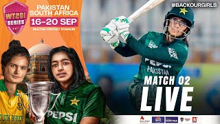 Live  Pakistan Women vs South Africa Women  2nd T20I 2024  PCB  M3X1A [upl. by Naryt707]