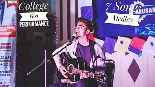 College Fest Performance Live  7 Songs Medley  Acoustic Version  Live Songs [upl. by Fatimah]