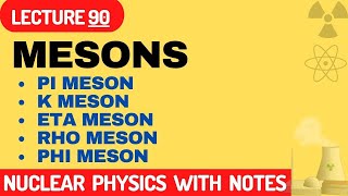 Meson  Pi meson  K meson  Eta meson  Rho meson  Phi meson  Types of Mesons [upl. by Notyad]