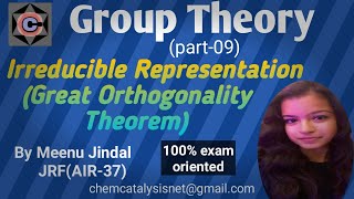 Irreducible Representations of a Point GroupGreat Orthogonality Theorem [upl. by Gorman]