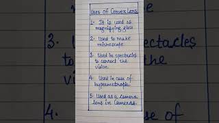 Uses of Convex Lens and Concave lense Class 10th  Physics [upl. by Ayikal]