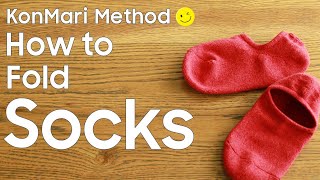 KonMari Method How to fold Socks English edition [upl. by Nwonknu138]