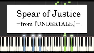 【ピアノ】正義の槍  アンダーテール 【PIANO】 Spear of Justice  UNDERTALE 【 tutorial】 [upl. by Ecyned657]