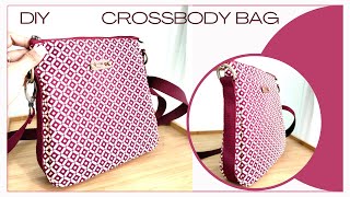 Mini Crossbody Bag Tutorial  How To Make Crossbody Bag at Home [upl. by Ilona]