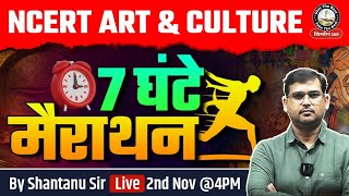 Complete NCERT Art and Culture by Shantanu Sir  7 Hour Marathon  Nirman IAS [upl. by Manaker]