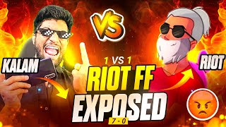 FINALLY RIOT FF EXPOSED😎  ARE YE TOH SCAMMER NIKLA RE 😒🤣 [upl. by Ddart]