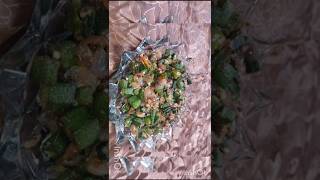 Bhindi Fry Recipe short shorts shortvideo shortviral shortsfeed [upl. by Elleiad]