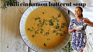 CHILI CINNAMON BUTTERNUT SOUP  KALUHIS KITCHEN [upl. by Enyr96]