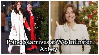 The Princess of Wales arrives at Westminster Abbey ahead of Together at Christmas Concert [upl. by Arhez]