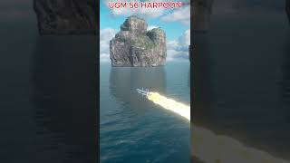 modern warship taigei submarine launch ugm 56 harpoon modernwarships views shorts [upl. by Natehc]