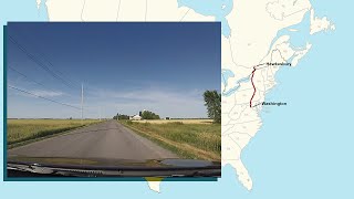 Herndon VA to Hawkesbury ON A Complete Real Time Road Trip [upl. by Ytisahc]