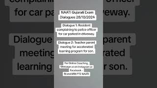 NAATI Gujarati Exam Dialogues 28102024  M and MM PTE NAATI [upl. by Karmen]