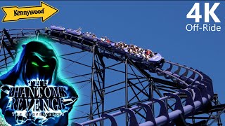 The Phantoms Revenge  4K OffRide  Kennywood  DH Morgan Hyper Coaster  Cinematic [upl. by Yuh232]