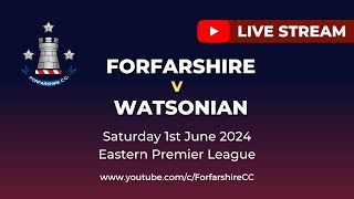 REPLAY  Forfarshire v Watsonian  Eastern Premier League  Saturday 1st June 2024 [upl. by Annahgiel]