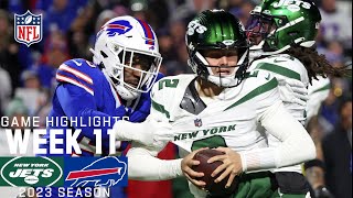 New York Jets vs Buffalo Bills  2023 Week 11 Game Highlights [upl. by Veejar961]