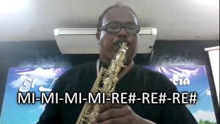 TUTORIAL EN SAXO ALTO ESPERAR EN TI [upl. by Ridglea860]