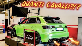 E ORA QUANTI CAVALLI HA la mia AUDI RS3 [upl. by Anikehs]