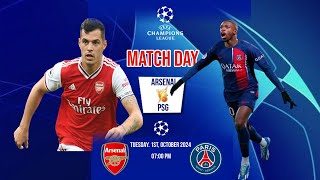 Champions League 20242025 Arsenal vs PSG October 1 2024 Live [upl. by Kashden268]