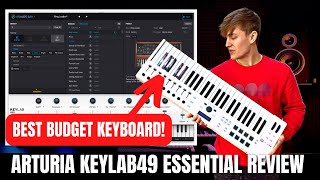 Arturia KeyLab 49 Essential MIDI Keyboard Review  BEST BUDGET KEYBOARD [upl. by Anaeel]