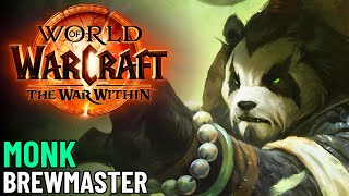 Brewmaster Monk Gameplay Livestream  Mythic Dungeons Raid Gear Grinding  WoW The War Within [upl. by Idonah]