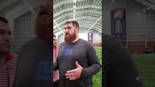 Giants Mike Remmers Monday May 20 2019 at Quest Diagnostics Training center in East Rutherford NJ [upl. by Enair]