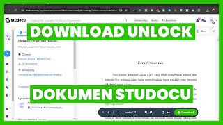 CARA DOWNLOAD DOKUMEN DI WEBSITE STUDOCU RESMI LEGAL [upl. by Eddie]