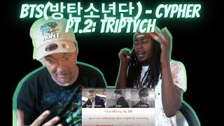 BTS방탄소년단  CYPHER PT2 TRIPTYCH REACTION [upl. by Maddox]