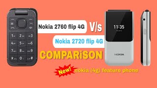 Nokia 2760 flip 4g Vs New Nokia 2720 flip 4g🌟Comparison🌟New nokia 4g feature phone [upl. by Yotal]