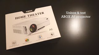 1080p Projector for £200 ABOX A6 Projector Unboxed amp Tested  Review [upl. by Randene91]