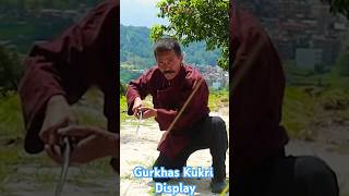 Gurkhas Kukri Knife Display  Khukuri Perform shorts short shortsvideo [upl. by Lirpa99]