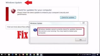 How to Fix Windows Update Service Not Running Error in Windows 10 [upl. by Nettie155]