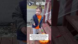 Toddler Is Adorably Outraged After Moose Eats His Pumpkin [upl. by Oirasor33]