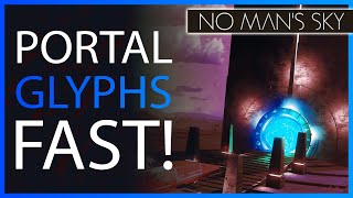 How to Get Your Glyphs FAST Ultimate No Mans Sky Beginners Guide to Portal Glyphs  NMS 2021 [upl. by Dachia648]