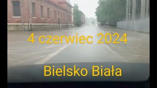 Powódź Bielsko Biała 4 czerwiec 2024 [upl. by Adekan]