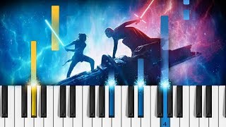 Star Wars The Rise of Skywalker  Final Trailer  EASY Piano Tutorial [upl. by Nunci]