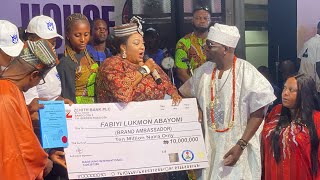 YOMI FABIYI SURPRISED WITH 10 MILLION NAIRA LAND amp ENDORSEMENT DEAL AT HIS HOUSE WARMING amp BIRTHDAY [upl. by Tammara371]